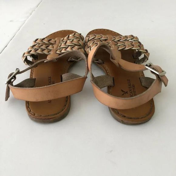 American Eagle Sandals Huaraches Brown Wovensize 8 - Picture 3 of 7